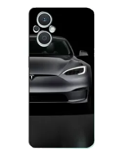 Чехол для OPPO Reno7 Lite (5G) с картинкой «Tesla Model S Look»