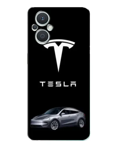 Чехол для OPPO Reno7 Lite (5G) с картинкой «Tesla Model Y»