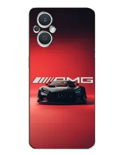 Чехол для OPPO Reno7 Lite (5G) с картинкой «Mercedes AMG — красная линия»