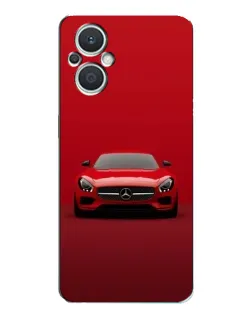 Чехол для OPPO Reno7 Lite (5G) с картинкой «Красный Mercedes AMG»