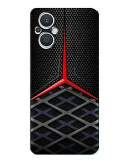 Чехол для OPPO Reno7 Lite (5G) с картинкой «Mercedes Carbon Grid»
