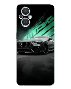 Чехол для OPPO Reno7 Lite (5G) с картинкой «Темный Mercedes AMG»