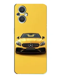 Чехол для OPPO Reno7 Lite (5G) с картинкой «Желтый Mercedes GT»