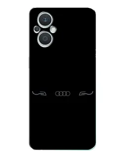 Чехол для OPPO Reno7 Lite (5G) с картинкой «Audi — световой подпись» Чехол для OPPO Reno7 Lite (5G) с картинкой «Audi — световой подпись»