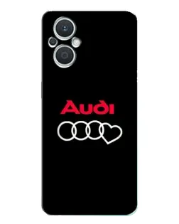 Чехол для OPPO Reno7 Lite (5G) с картинкой «Логотип Audi Heart» Чехол для OPPO Reno7 Lite (5G) с картинкой «Логотип Audi Heart»