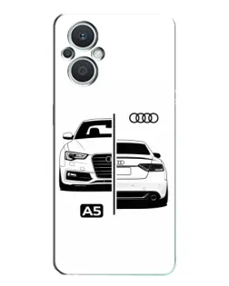 Чехол для OPPO Reno7 Lite (5G) с картинкой «Audi — контрастный дизайн»