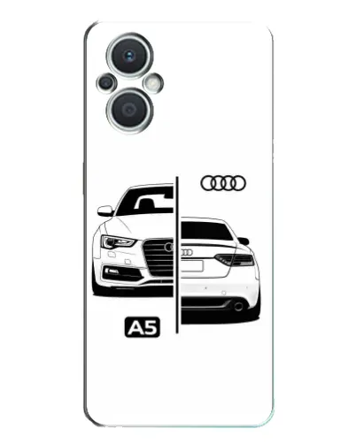 Чехол для OPPO Reno7 Lite (5G) с картинкой «Audi — контрастный дизайн» Чехол для OPPO Reno7 Lite (5G) с картинкой «Audi — контрастный дизайн»