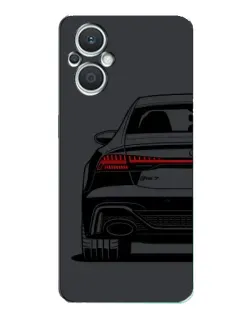 Чехол для OPPO Reno7 Lite (5G) с картинкой «Задняя часть Audi — арт»