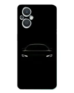 Чехол для OPPO Reno7 Lite (5G) с картинкой «Взгляд Audi в темноте»