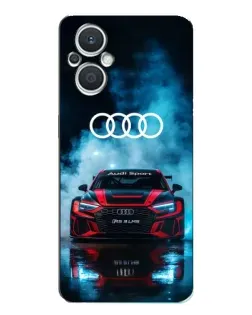 Чехол для OPPO Reno7 Lite (5G) с картинкой «Audi Sport — неон»