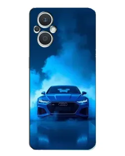 Чехол для OPPO Reno7 Lite (5G) с картинкой «Audi — голубая энергия»