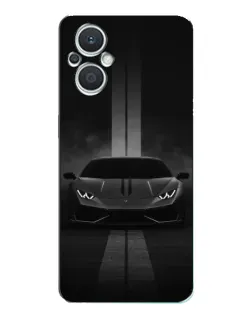 Чехол для OPPO Reno7 Lite (5G) с картинкой «Lamborghini симметрия дорог»
