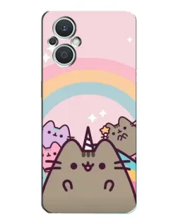 Чехол для OPPO Reno7 Lite (5G) с картинкой «Единорог Pusheen»