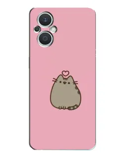 Чехол для OPPO Reno7 Lite (5G) с картинкой «Pusheen сердце»