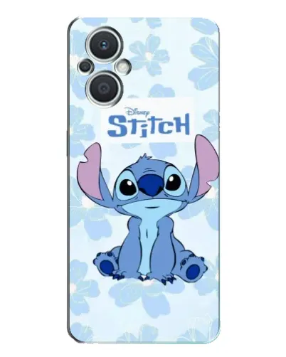 Чохол для OPPO Reno7 Lite (5G) з картинкою «Stitch серед квітів»