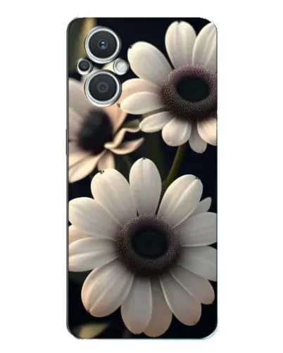 Чехол для OPPO Reno7 Lite (5G) с картинкой «Белые маргаритки макро»