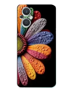 Чехол для OPPO Reno7 Lite (5G) с картинкой «Радужный цветок»