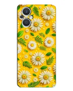 Чехол для OPPO Reno7 Lite (5G) с картинкой «Ромашковое солнце»