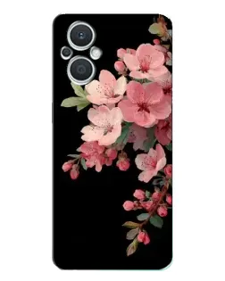 Чехол для OPPO Reno7 Lite (5G) с картинкой «Розовая ветка сакуры»