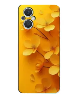 Чехол для OPPO Reno7 Lite (5G) с картинкой «Золотые лепестки»