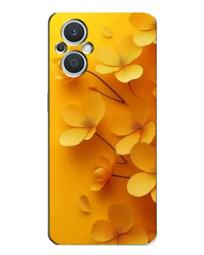 Чехол для OPPO Reno7 Lite (5G) с картинкой «Золотые лепестки»