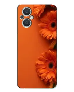 Чехол для OPPO Reno7 Lite (5G) с картинкой «Оранжевые герберы»
