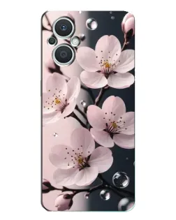 Чехол для OPPO Reno7 Lite (5G) с картинкой «Нежная сакура и капли»