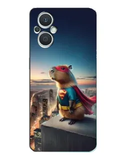 Чехол для OPPO Reno7 Lite (5G) с картинкой «Капи-мен супергерой»