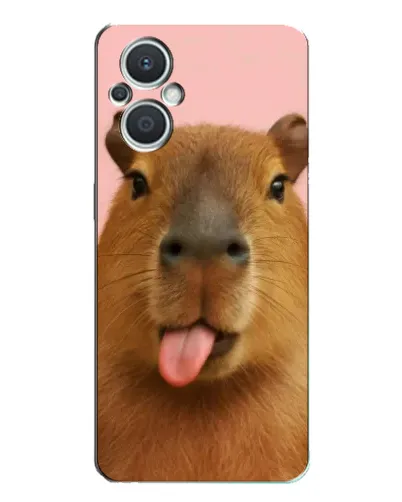 Чехол для OPPO Reno7 Lite (5G) с картинкой «Капибара с языком» Чехол для OPPO Reno7 Lite (5G) с картинкой «Капибара с языком»