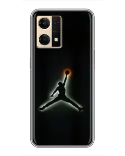 Чехол для OPPO Reno7 Pro 5G с картинкой «Jordan Gradient Logo»