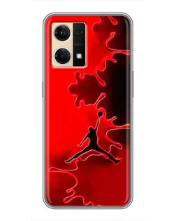 Чехол для OPPO Reno7 Pro 5G с картинкой «Jordan Red Smoke»
