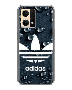 Чехол для OPPO Reno7 Pro 5G с картинкой «Adidas Trefoil Blue»