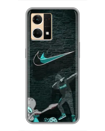 Чехол для OPPO Reno7 Pro 5G с картинкой «Спортивный арт Nike»