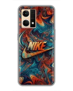 Чехол для OPPO Reno7 Pro 5G с картинкой «Nike в абстракции»