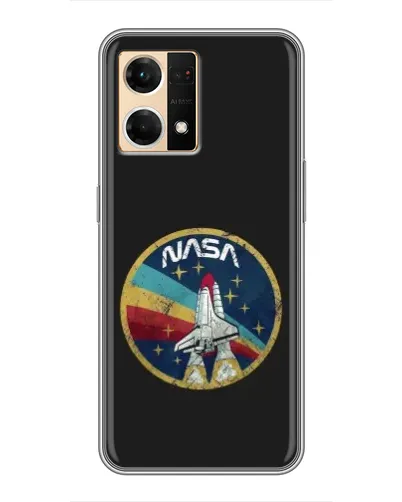 Чехол для OPPO Reno7 Pro 5G с картинкой «NASA — эмблема миссии»