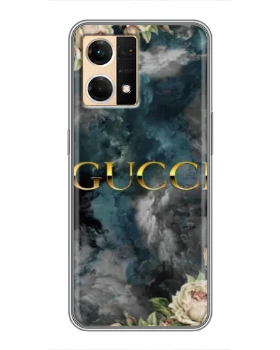 Чехол для OPPO Reno7 Pro 5G с картинкой «Абстрактные цветы Gucci» Чехол для OPPO Reno7 Pro 5G с картинкой «Абстрактные цветы Gucci»