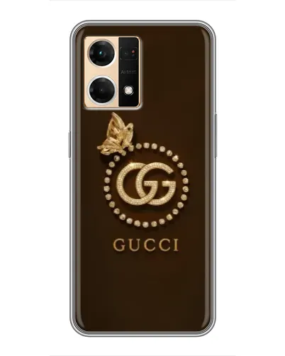 Чехол для OPPO Reno7 Pro 5G с картинкой «Gucci — золотая бабочка» Чехол для OPPO Reno7 Pro 5G с картинкой «Gucci — золотая бабочка»