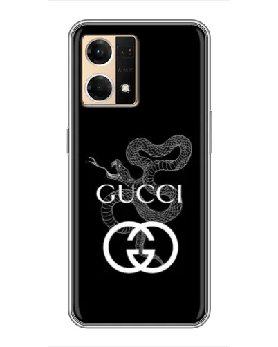 Чехол для OPPO Reno7 Pro 5G с картинкой «Gucci — серебряная змея» Чехол для OPPO Reno7 Pro 5G с картинкой «Gucci — серебряная змея»