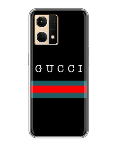 Чехол для OPPO Reno7 Pro 5G с картинкой «Gucci — красный пояс» Чехол для OPPO Reno7 Pro 5G с картинкой «Gucci — красный пояс»