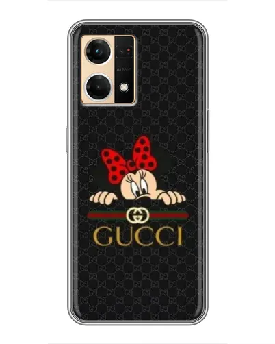 Чехол для OPPO Reno7 Pro 5G с картинкой «Минни Маус Gucci — черный» Чехол для OPPO Reno7 Pro 5G с картинкой «Минни Маус Gucci — черный»
