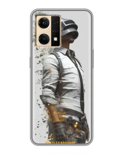 Чехол для OPPO Reno7 Pro 5G с картинкой «PUBG — боец в пыли»