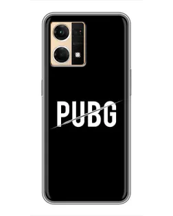 Чехол для OPPO Reno7 Pro 5G с картинкой «PUBG — белый логотип»