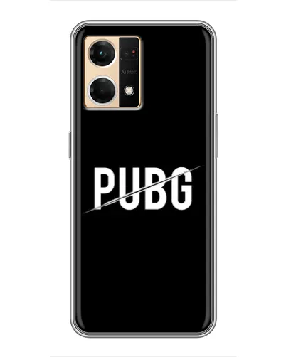 Чехол для OPPO Reno7 Pro 5G с картинкой «PUBG — белый логотип»
