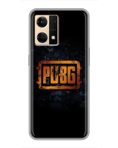 Чехол для OPPO Reno7 Pro 5G с картинкой «PUBG — золотой логотип»