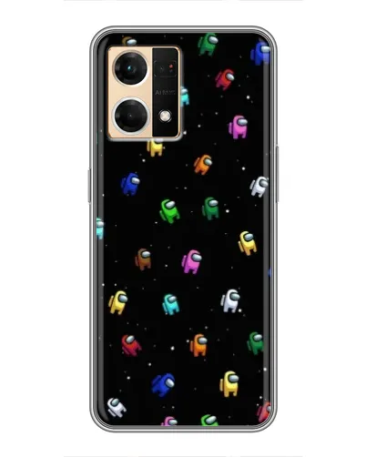Чехол для OPPO Reno7 Pro 5G с картинкой «Экипаж Among Us»