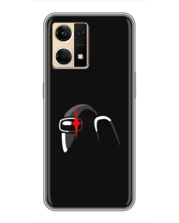 Чехол для OPPO Reno7 Pro 5G с картинкой «Among Us шлем»