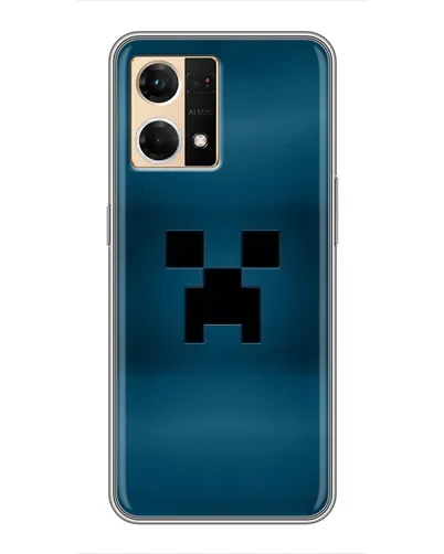 Чехол для OPPO Reno7 Pro 5G с картинкой «Крипер текстура»