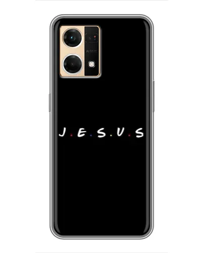 Чехол для OPPO Reno7 Pro 5G с картинкой «Точки веры J.E.S.U.S.»