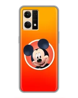 Чехол для OPPO Reno7 Pro 5G с картинкой «Mickey в круге»