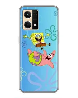 Чехол для OPPO Reno7 Pro 5G с картинкой «Спанч Боб и Патрик»